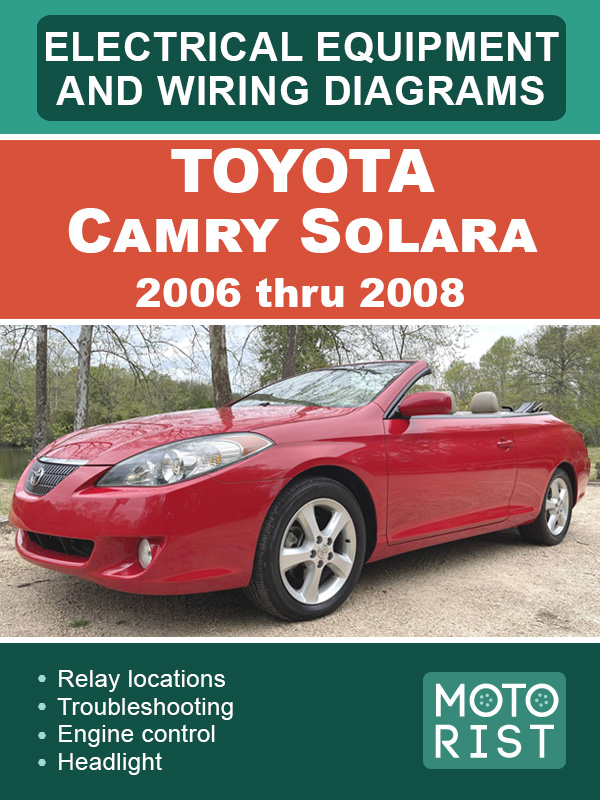 Toyota Camry Solara 2006 thru 2008, color wiring diagrams
