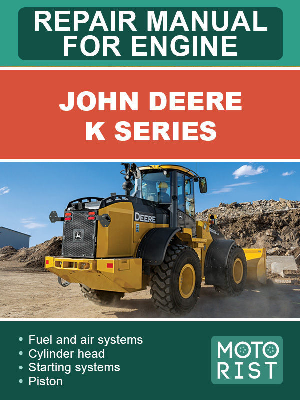 John Deere K Series, руководство по ремонту двигателя погрузчика в электронном виде (на английском языке)