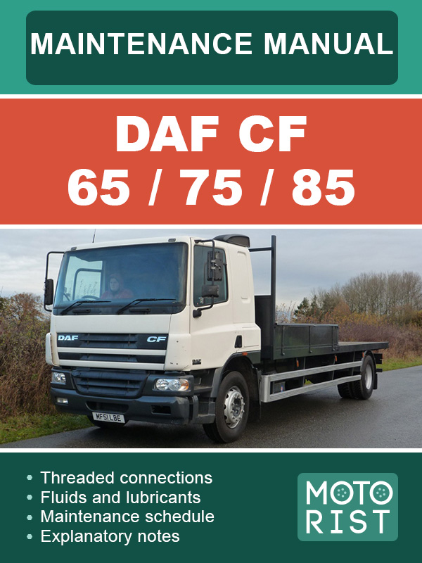 DAF CF 65 / 75 / 85, service and maintenance manual