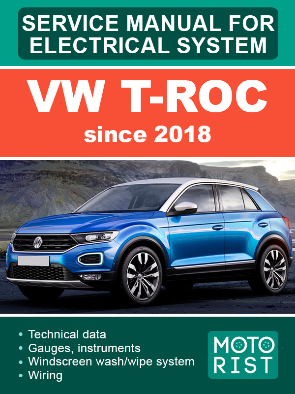 VW T-Roc since 2018 electrical system, service e-manual