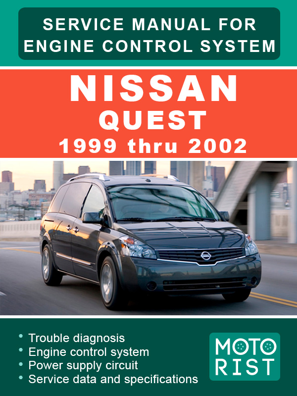 Nissan Quest since 1999 thru 2002 engine control system, service e-manual