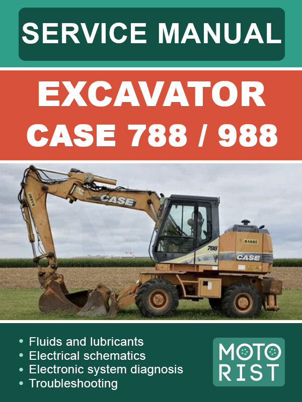 Case 788 / 988 excavator, service e-manual