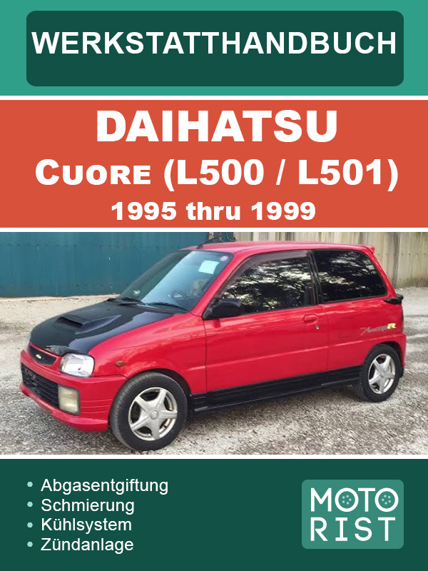 Daihatsu Cuore (L500 / L501) 1995 thru 1999, service e-manual (in German)