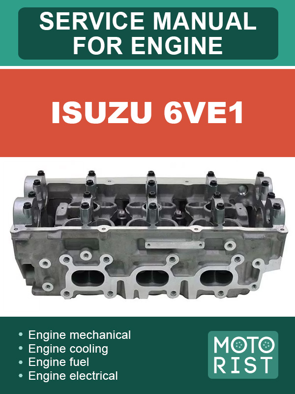 Двигатель Isuzu 6VE1, руководство по ремонту в электронном виде (на английском языке)