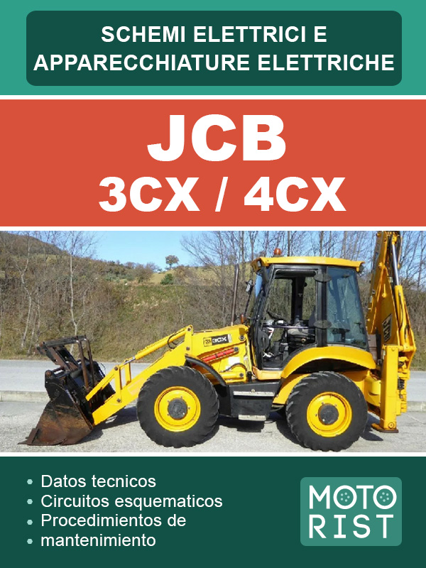 JCB 3CX / 4CX excavator, wiring diagrams (in Spanish)