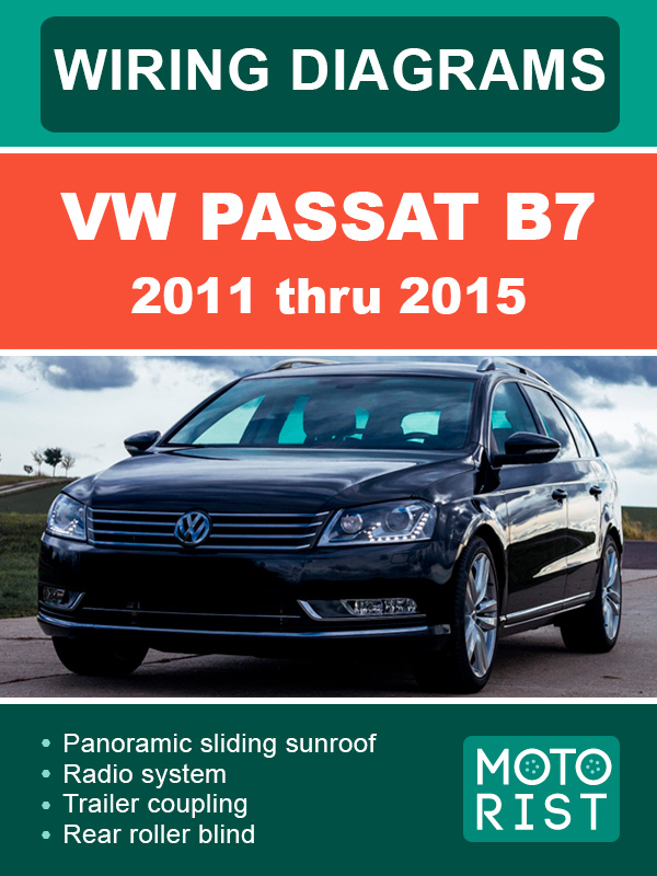 VW Passat B7 2011 thru 2015, wiring diagrams