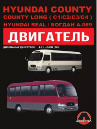 Hyundai County / Hyundai County Long (C1 / C2 / C3 / C4) / Hyundai Real / Bogdan A-069 since 1998, engine (in Russian)