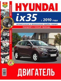 Hyundai ix35 з 2010 року, ремонт двигуна у кольорових фотографіях у форматі PDF (російською мовою)