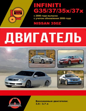 Посібник з ремонту двигуна Infiniti G35 / G37 / G35x / G37x / Nissan 350Z (VQ35 / VQ37) у форматі PDF (російською мовою)