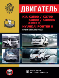 Kia K2500 / Kia K2700 / Kia K3000 / Hyundai Porter II / Kia K3000S (Bongo III) з 2005 року, ремонт двигуна у форматі PDF (російською мовою)