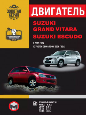 Посібник з ремонту двигуна Suzuki Grand Vitara / Suzuki Escudo (M16A / J24B / J20A / N32A) у форматі PDF (російською мовою)