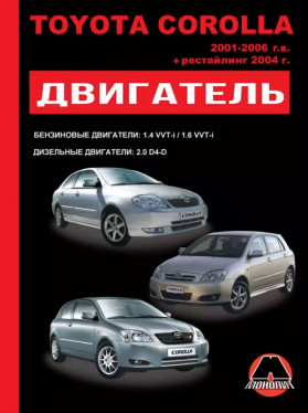 Книга по ремонту двигателя Toyota Corolla (3ZZ-FE / 4ZZ-FE / 1CD-FTV) в формате PDF
