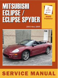 Mitsubishi Eclipse / Eclipse Spyder з 2003 по 2005 рік, керівництво з ремонту та експлуатації у форматі PDF (англійською мовою)