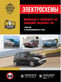 Renault Scenic III / Renault Grand Scenic III с 2009 года, электросхемы в электронном виде