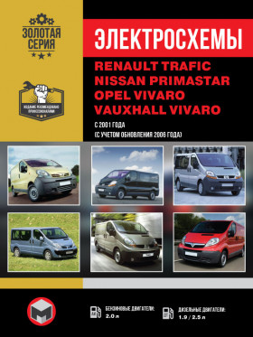 Электросхемы Renault Trafic / Opel Vivaro / Nissan Primastar с 2001 года в формате PDF