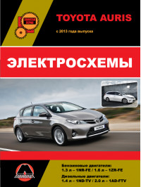 Toyota Auris з 2013 року, електросхеми у форматі PDF (російською мовою)