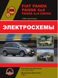 Fiat Panda / Panda 4x4 / Panda 4x4 Cross с 2003 года, электросхемы в электронном виде