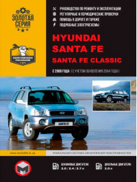 Hyundai Santa Fe / Santa Fe Classic з 2000 року (+оновлення 2004 року), керівництво з ремонту у форматі PDF (російською мовою)