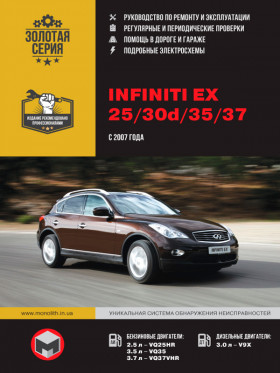 Книга по ремонту Infiniti EX25 / EX30d / EX35 / EX37 / Nissan Skyline Crossover с 2007 года в формате PDF