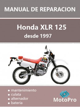 Honda XLR 125 since 1997, service e-manual (in Spanish)