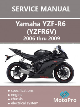 Yamaha YZF-R6 (YZFR6V) 2006 thru 2009, repair e-manual