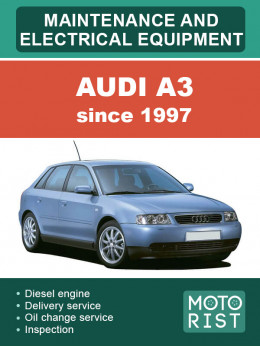 Audi A3 з 1997 року, інструкція з техобслуговування і електрообладнання у форматі PDF (англійською мовою)