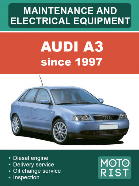 Книга з техобслуговування і електрообладнання Audi A3 з 1997 року у форматі PDF (англійською мовою)