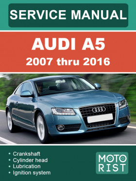 Посібник з ремонту Audi A5 з 2007 по 2016 рік у форматі PDF (англійською мовою)