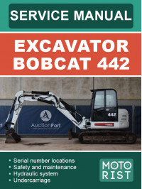 Bobcat 442, руководство по ремонту экскаватора в электронном виде (на английском языке)
