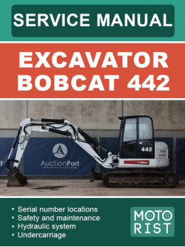 Bobcat 442, керівництво з ремонту екскаватора у форматі PDF (англійською мовою)