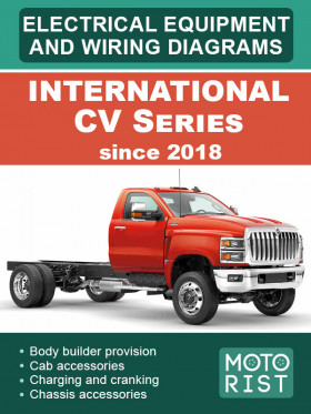 Электрооборудование и электросхемы International CV Series с 2018 года, в формате PDF (на английском языке)