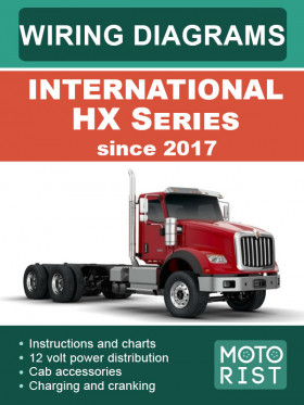 Электрооборудование и электросхемы International HX Series с 2017 года, в формате PDF (на английском языке)