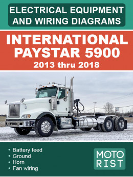 International PayStar 5900 2013 thru 2018, wiring diagrams