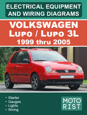 Электрооборудование и электросистемы Volkswagen Lupo / Lupo 3L с 1999 по 2005 год, в формате PDF (на английском языке)