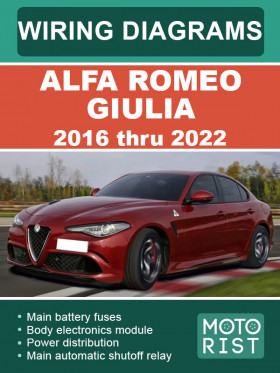 Кольорові електросхеми Alfa Romeo Giulia з 2016 по 2022 рік у форматі PDF (англійською мовою) Кольорові електросхеми Alfa Romeo Giulia з 2016 по 2022 рік у форматі PDF (англійською мовою)