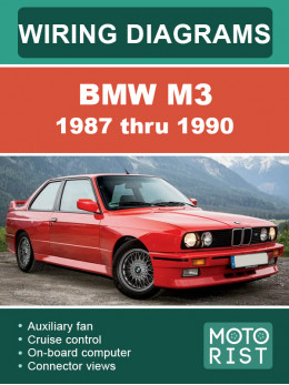BMW M3 с 1987 по 1990 год, электросхемы в электронном виде (на английском языке)