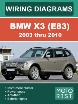 BMW X3 (E83) 2003 thru 2010, wiring diagrams