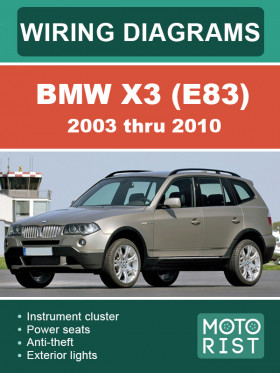 BMW X3 (E83) 2003 thru 2010, wiring diagrams