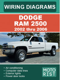 Dodge Ram 2500 c 2002 по 2006 год, электросхемы в электронном виде (на английском языке)