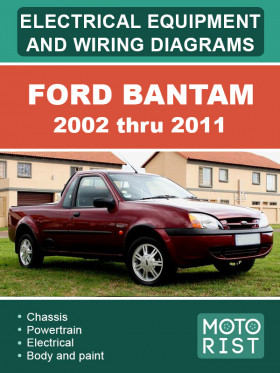 Электрооборудование и электросхемы Ford Bantam с 2002 по 2011 год, в формате PDF (на английском языке)