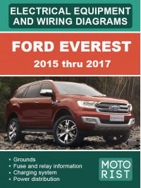 Ford Everest с 2015 по 2017 год, электрооборудование и цветные электросхемы в электронном виде (на английском языке)