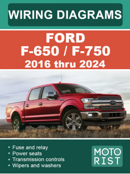 Ford F-650 / F-750 2016 thru 2024, wiring diagrams