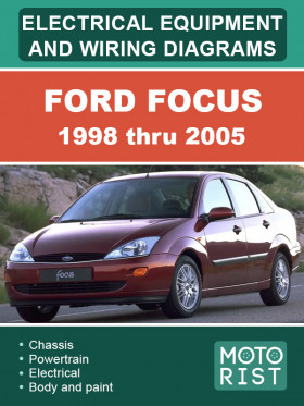 Электрооборудование и электросхемы Ford Focus с 1998 по 2005 год, в формате PDF (на английском языке)