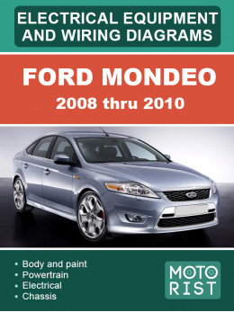 Ford Mondeo с 2008 по 2010 год, электрооборудование и электросхемы в электронном виде (на английском языке)