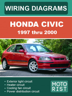 Электросхемы Honda Civic с 1997 по 2000 год в формате PDF (на английском языке)