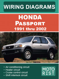 Honda Passport с 1991 по 2002 год, электросхемы в электронном виде (на английском языке)
