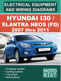 Hyundai i30 / Elantra Neos (FD) с 2007 по 2011 год, электрооборудование и электросхемы в электронном виде (на английском языке)