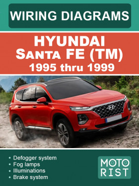 Цветные электросхемы Hyundai Santa Fe (TM) с 2019 по 2021 год в формате PDF (на английском языке)