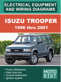 Isuzu Trooper з 1996 по 2001 рік, електрообладнання та електросхеми у форматі PDF (англійською мовою)