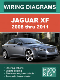 Jaguar XF с 2008 по 2011 год, электросхемы в электронном виде (на английском языке)